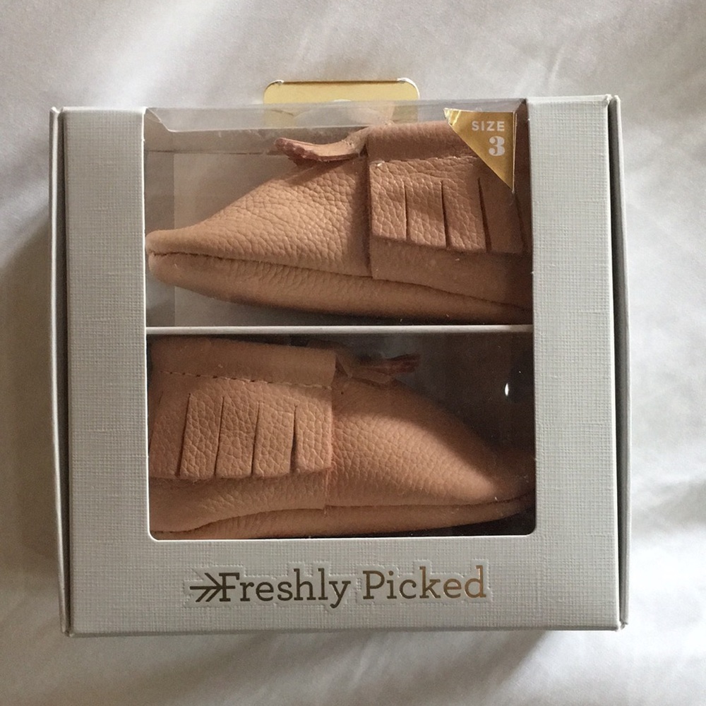 Freshly Picked hazelnut moccasins